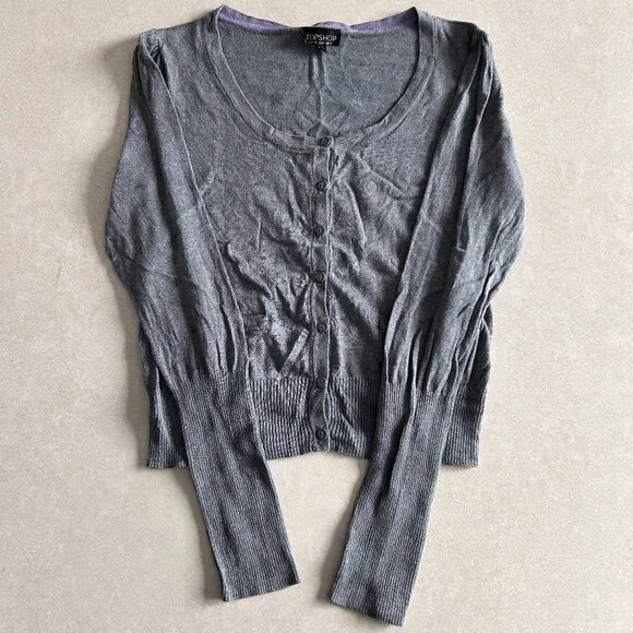 Topshop Knitted Scoop Neck Cardigan ALT ASO Hermione Granger - Picture 3 of 8